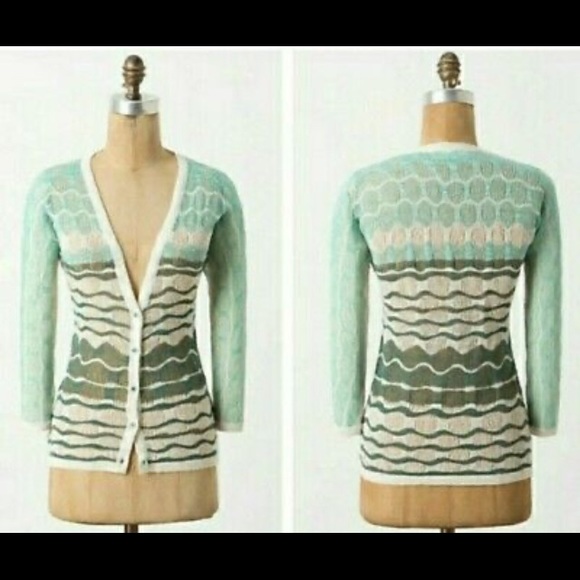 Charlie & Robin Anthropologie Cardi Sweater S - Picture 2 of 6